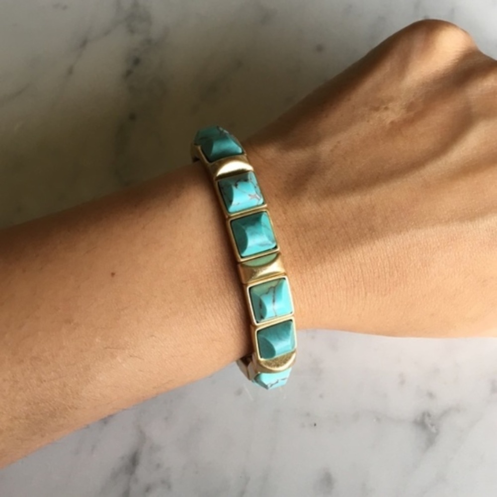 ::Stella & Dot Sawyer Stone Bracelet Turquoise - Picture 5 of 6